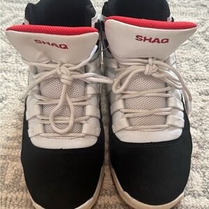 Shaq Black and White 5D High-Top Sneakers